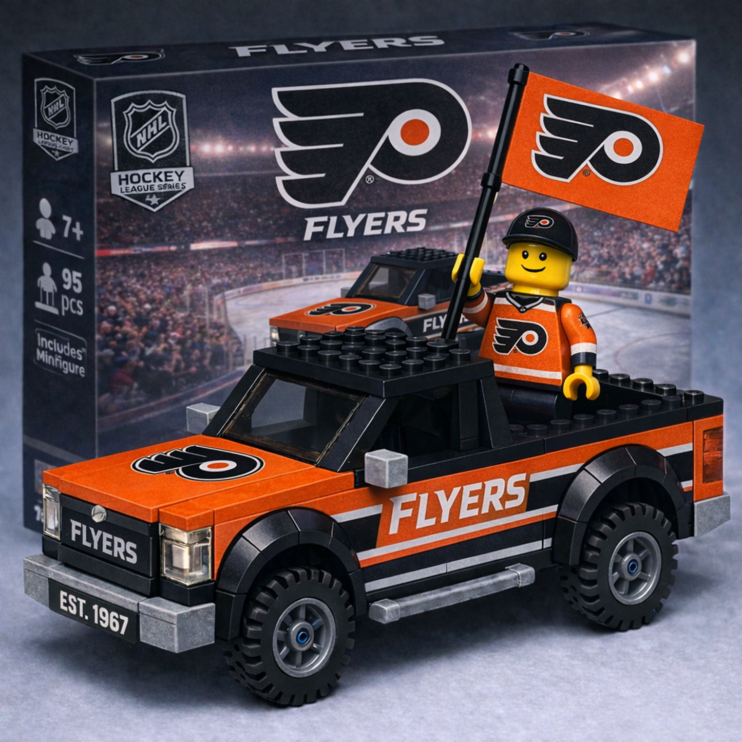 PHI x NHL Building Blocks Truck Toy Set V1 DatND DVT