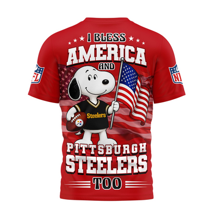 PIT Premium NFL Snoopy America 250 3D Shirt 1706