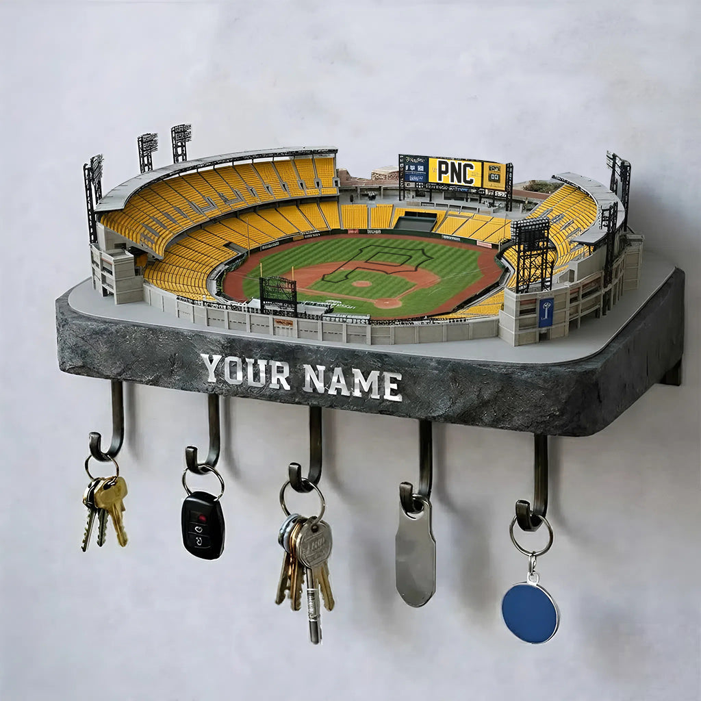 PIT Stadium Premium MLB Wood Key Hanger DDT NHM