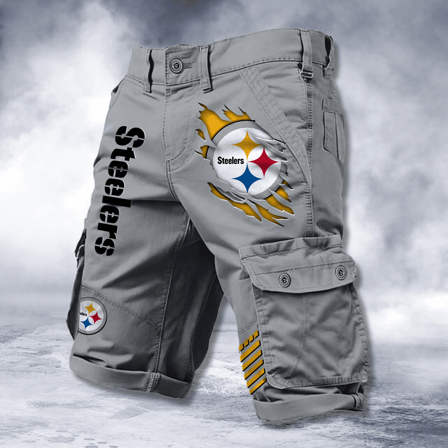 PIT x NFL Cotton Cargo Shorts DATND TANTD 2705