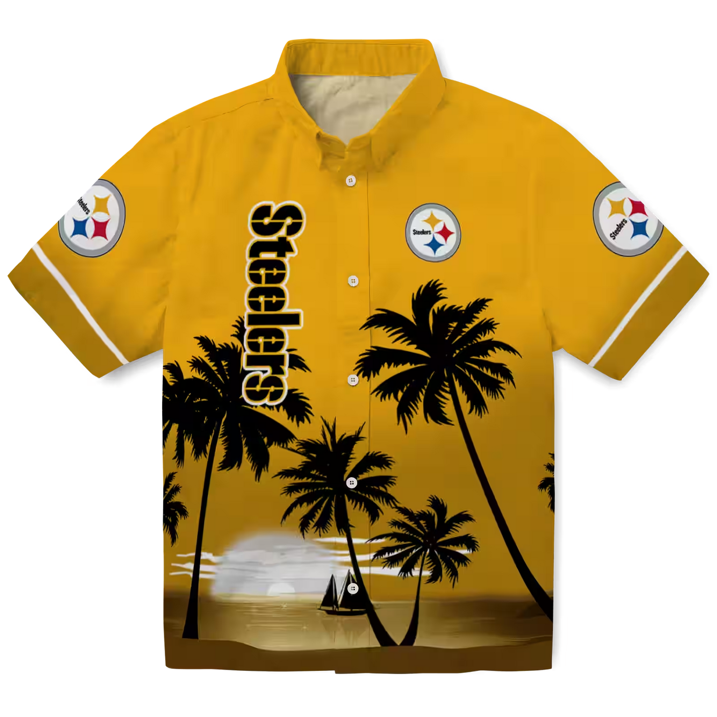 PIT x NFL Hawaiian Shirt – Beach Sunset DATND TANTD 270526
