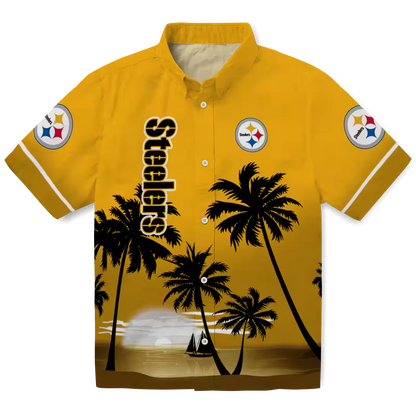 PIT x NFL Hawaiian Shirt – Beach Sunset DATND TANTD 270526