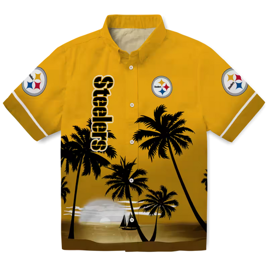 PIT x NFL Hawaiian Shirt – Beach Sunset DATND TANTD 270526