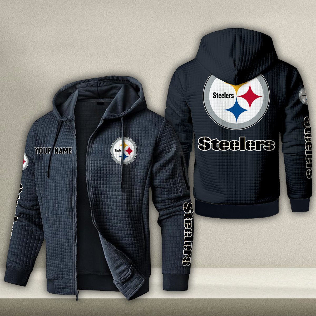 PIT x NFL Quilted Zip Hoodie DatND DVT