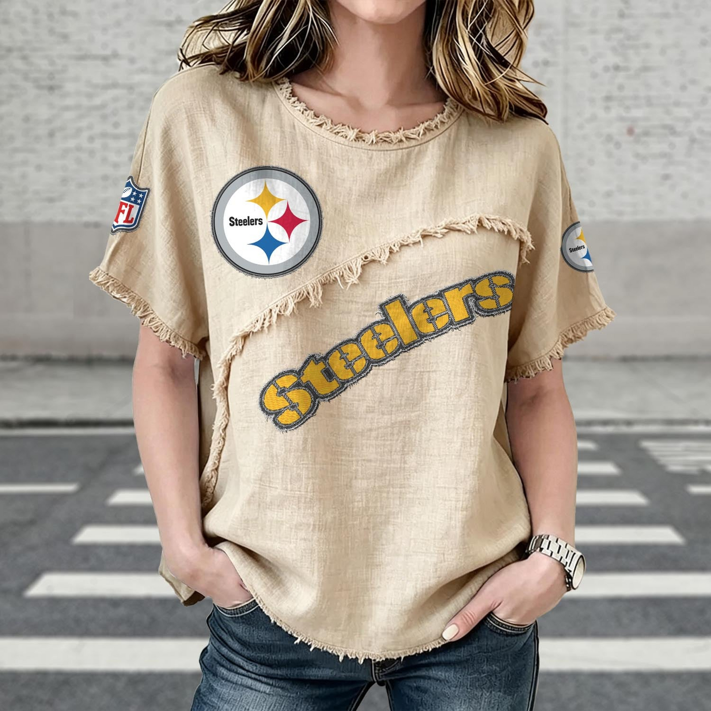 PIT x NFL Women’s Vintage O-Neck 2905 DatND DVT