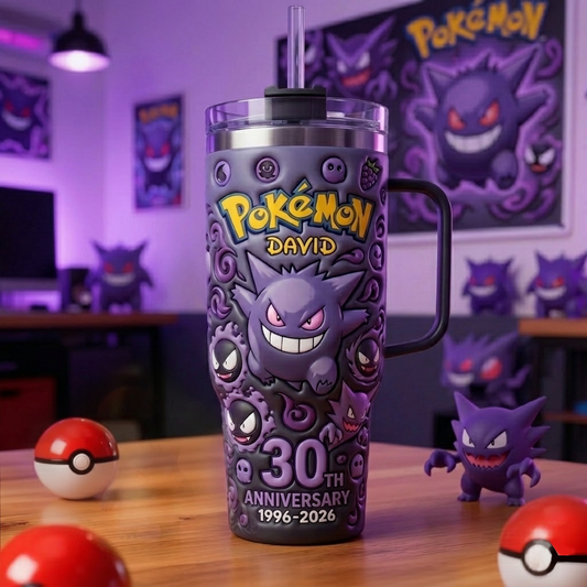 PKM x Gengar 30th Aniversary Custom Name Tumbler HLP 090426 HLPHUONG