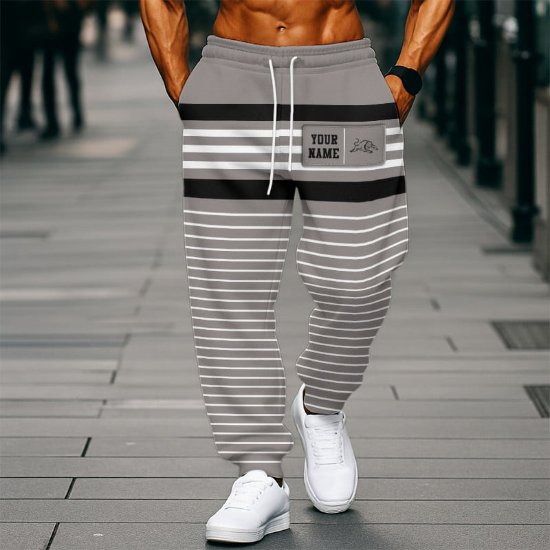 PP x NRL Casual Long Pants Custom Name Gift For Fan DDT 190326 NTL