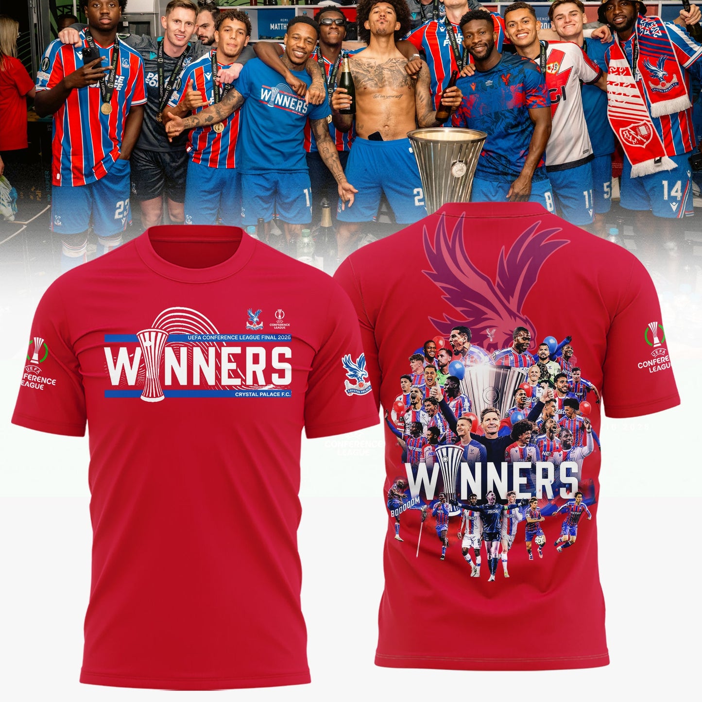 PREMIUM CRY X THANK FOR MEMORIES  UEFA Conference League Winners Shirt  V20 NDT LVH 280526