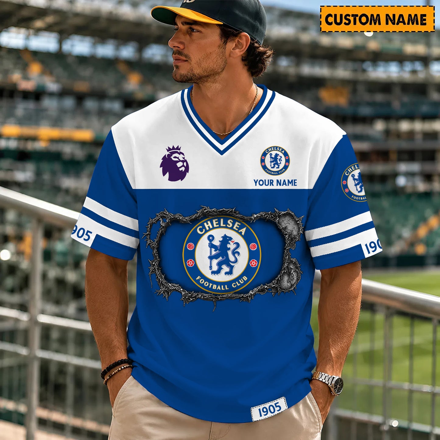 PREMIUM EPL X CHE Streetwear V-neck Shirt Custom Gifts For Fan NDT NHM 280526