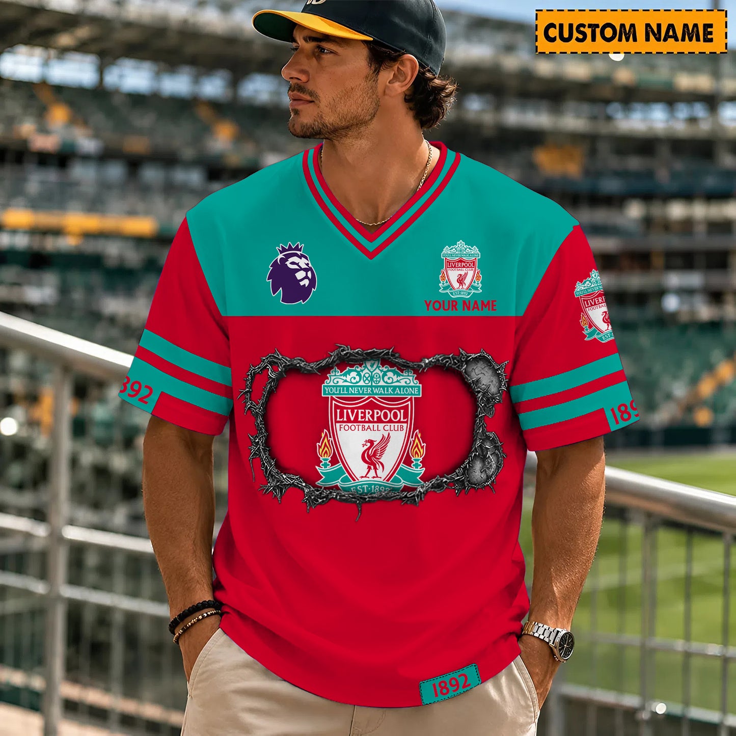 PREMIUM EPL X LIV Streetwear V-neck Shirt Custom Gifts For Fan NDT NHM 280526