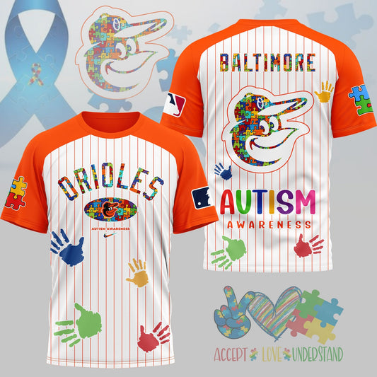 PREMIUM MLB X BO Autism Support 3D Shirt Limited Editions NDT NHM 080426