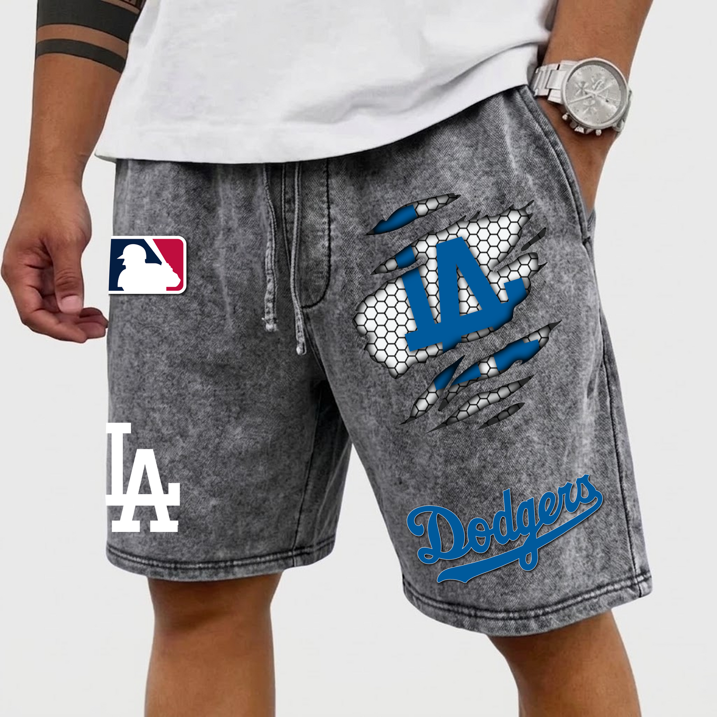 PREMIUM MLB X LA WASH SHORT FOR SUMMERS HOLIDAY NDT VHM 080426