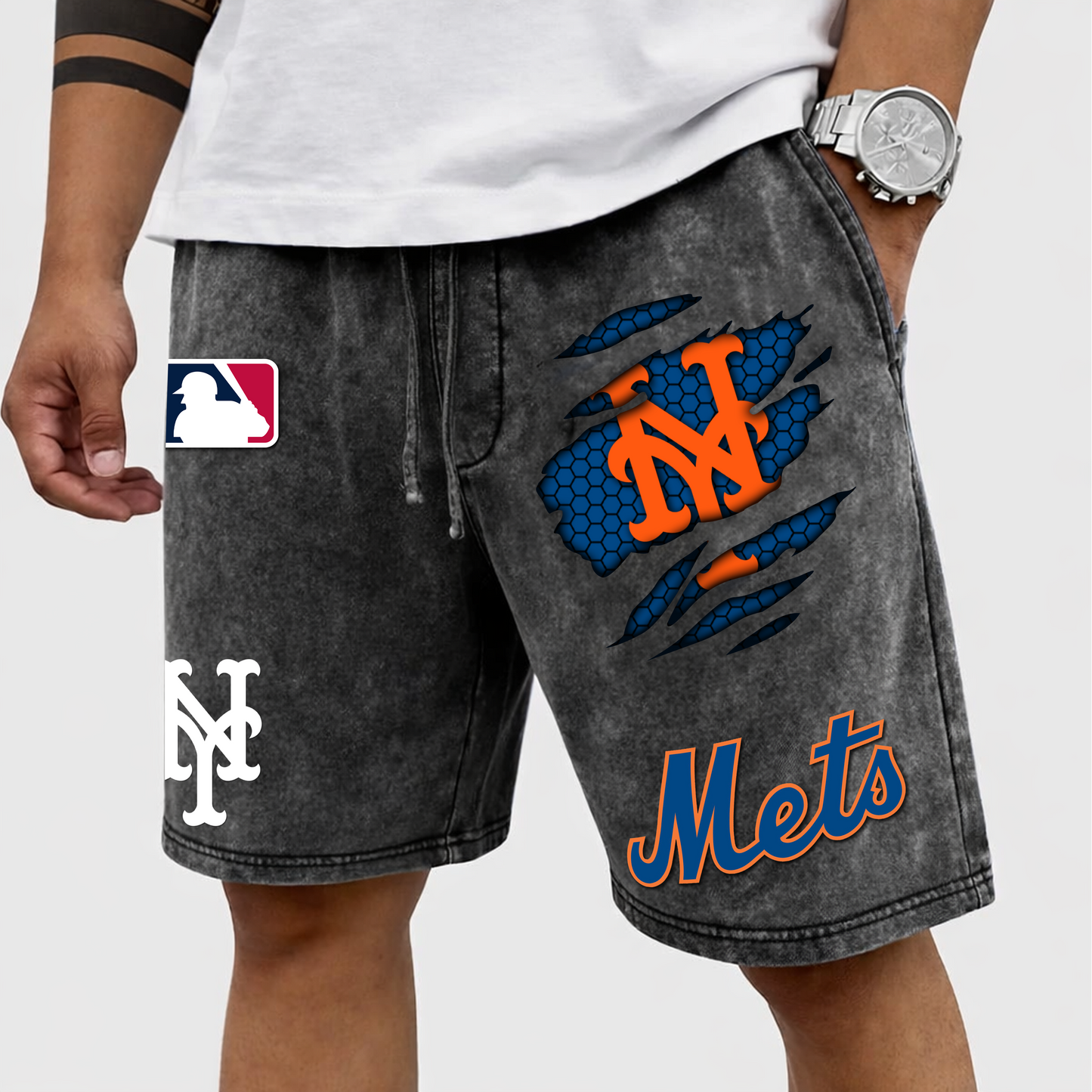 PREMIUM MLB X NYM WASH SHORT FOR SUMMERS HOLIDAY NDT VHM 080426
