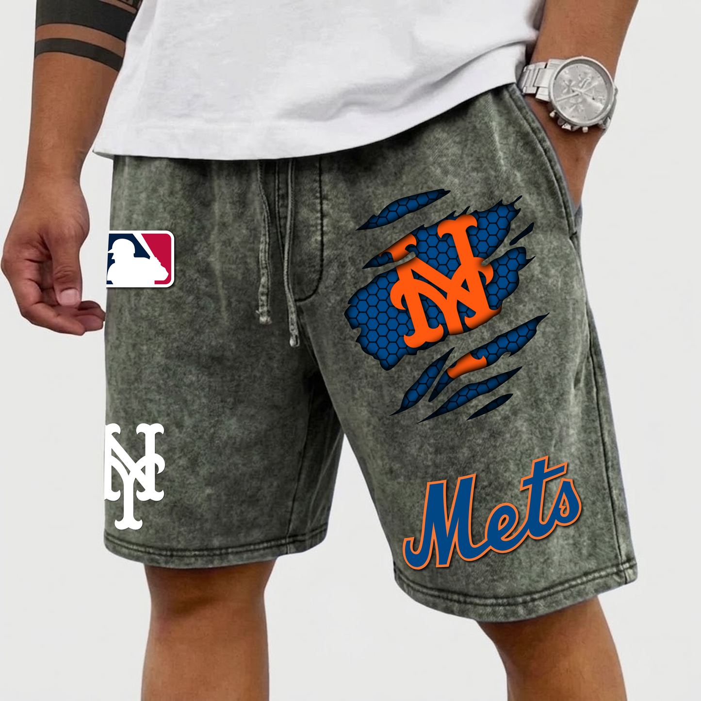 PREMIUM MLB X NYM WASH SHORT FOR SUMMERS HOLIDAY NDT VHM 080426