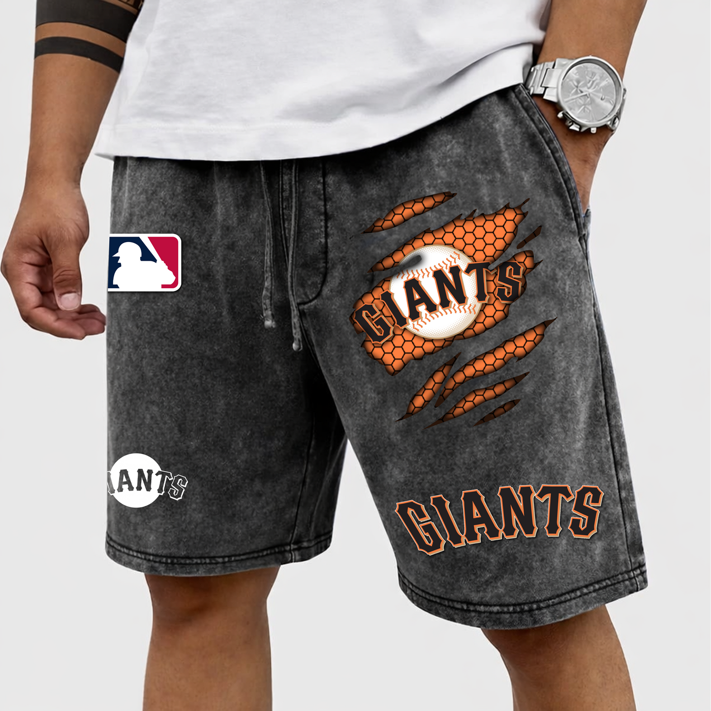 PREMIUM MLB X SFG WASH SHORT FOR SUMMERS HOLIDAY NDT VHM 080426