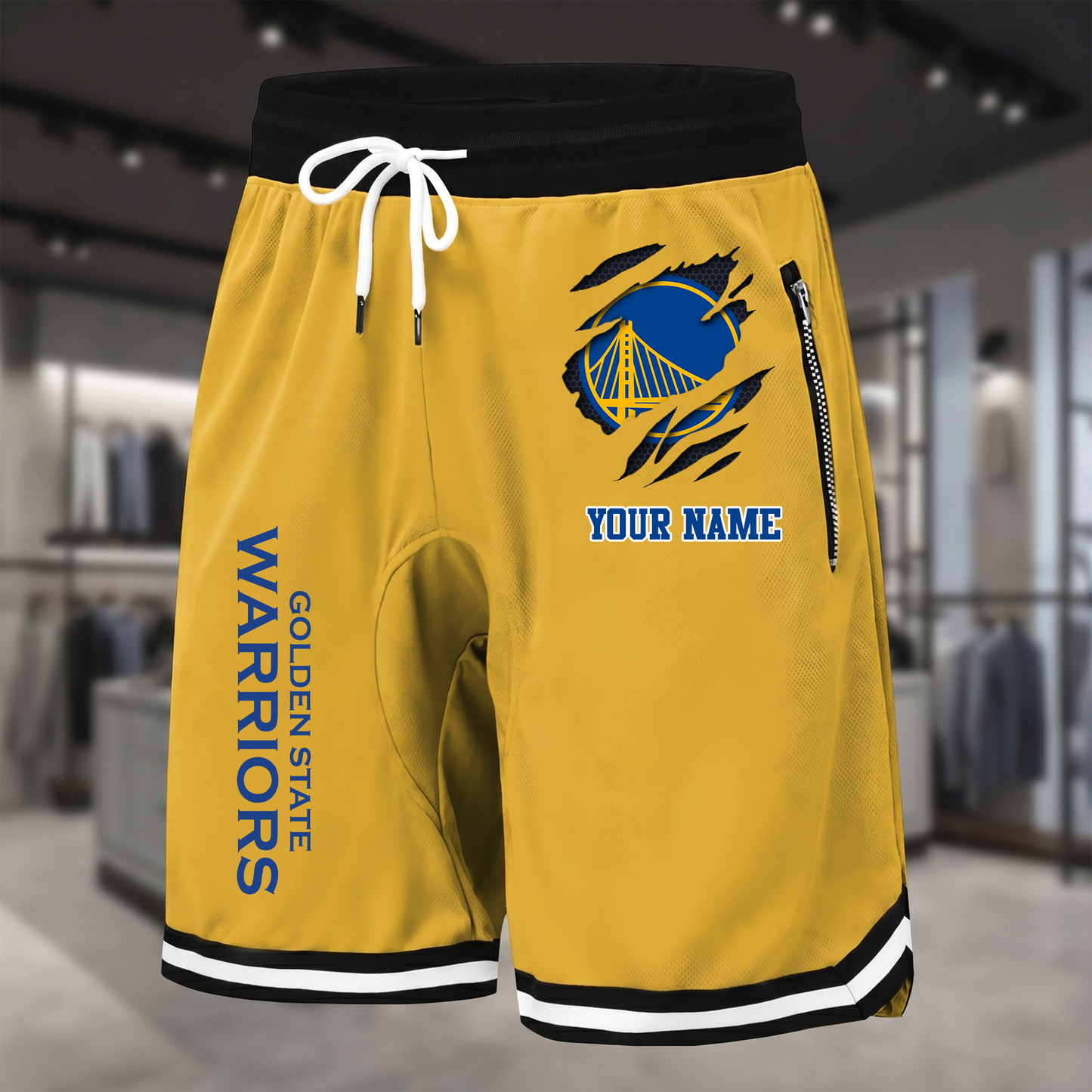 PREMIUM NBA X GSW Summer Fitness Breathable Basketball Shorts  NDT NTN 300526