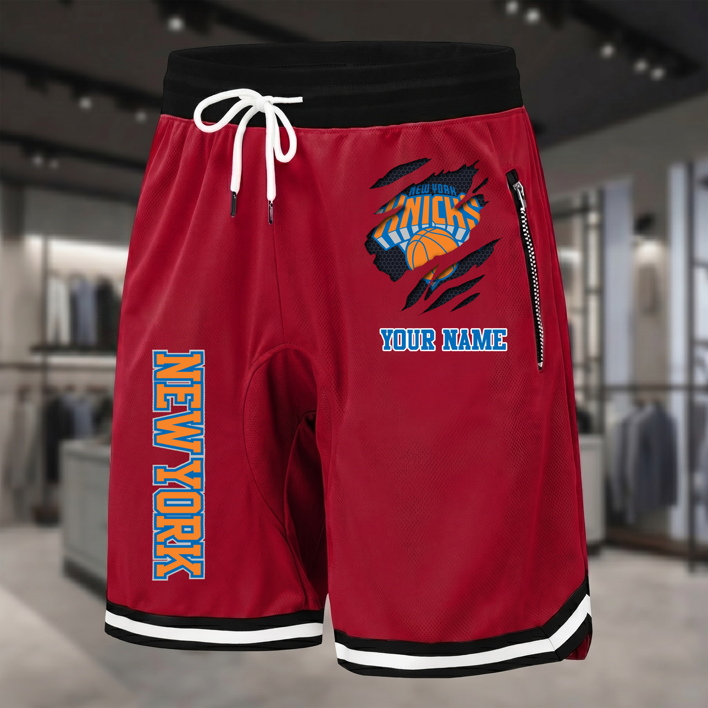 PREMIUM NBA X NYK Summer Fitness Breathable Basketball Shorts  NDT NTN 300526