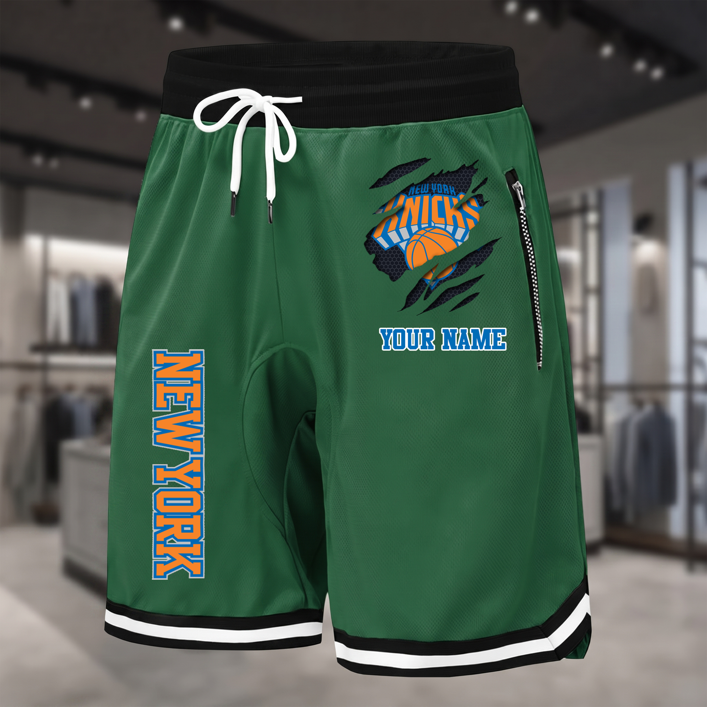 PREMIUM NBA X NYK Summer Fitness Breathable Basketball Shorts  NDT NTN 300526