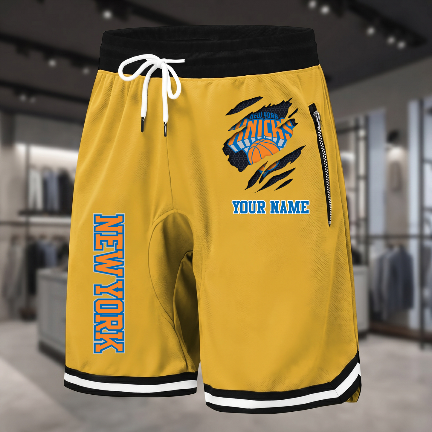 PREMIUM NBA X NYK Summer Fitness Breathable Basketball Shorts  NDT NTN 300526