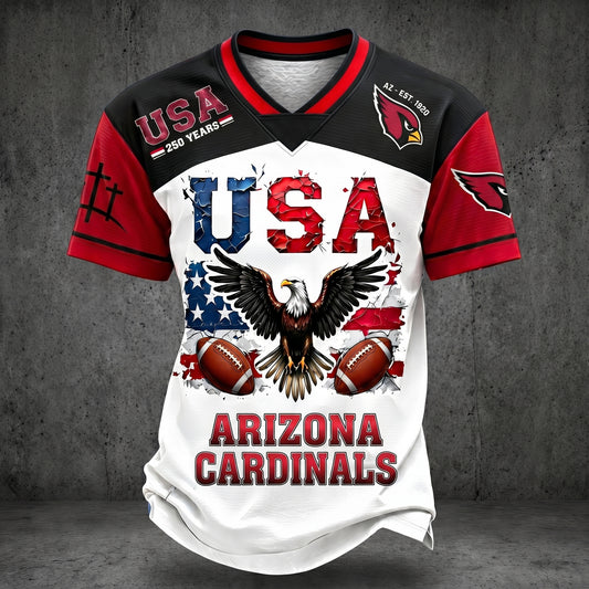 PREMIUM NFL X AC 250TH anniversary LUXURY V-Neck T- Shirt 130626