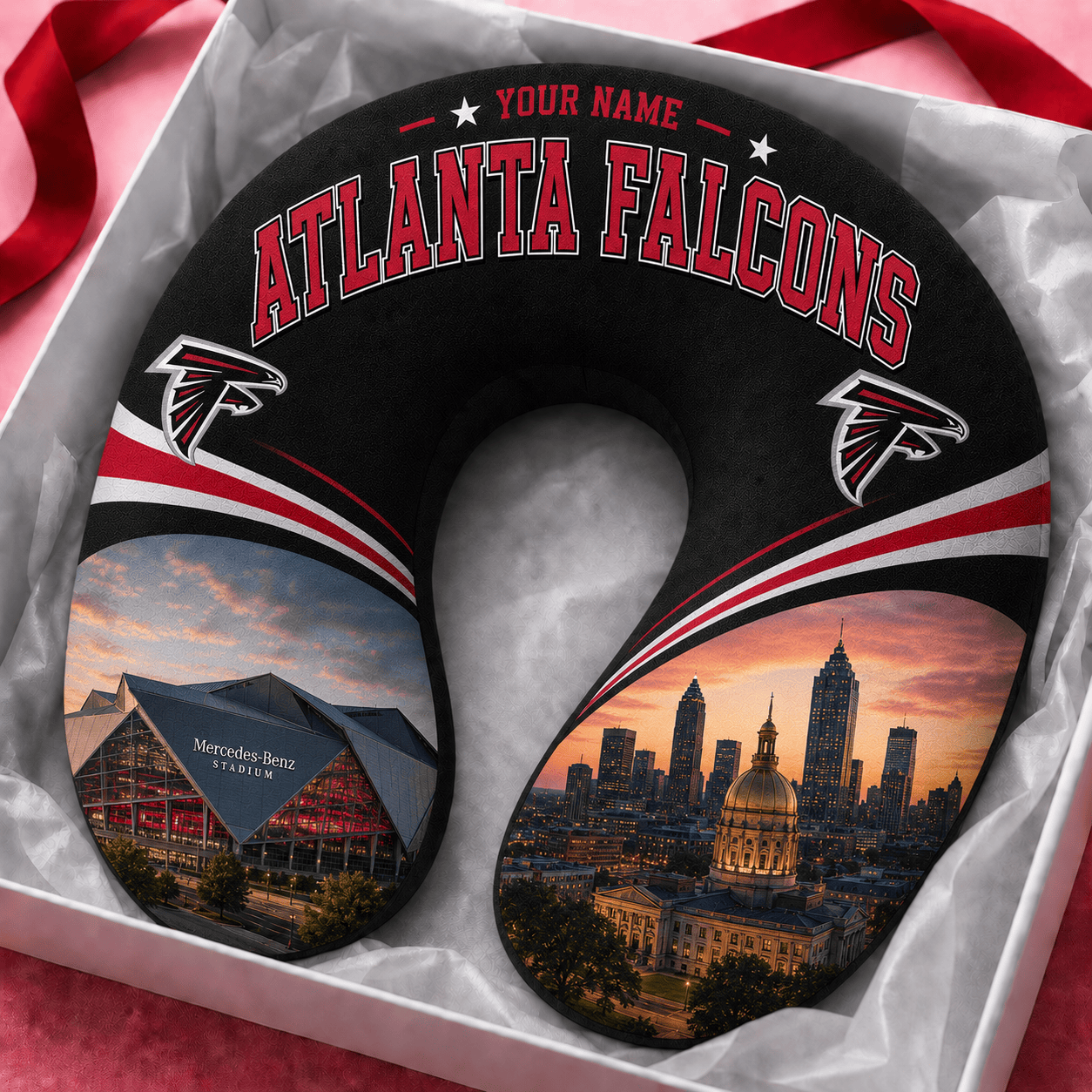 PREMIUM NFL  X AF Special New Neck Pillow Custom  Name  100626