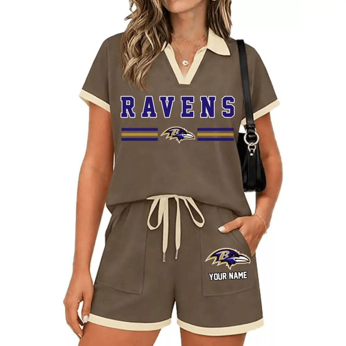 PREMIUM NFL X BAL Retro Athletic Contrast Polo Set FOR SUMMER HOLIDAY NDT NHM 100626