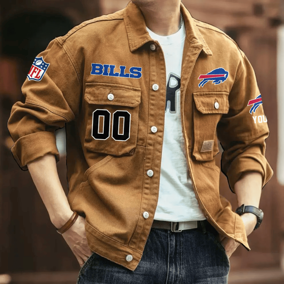 PREMIUM NFL X BB Men's Denim Autumn Jackets NDT VHM 090626