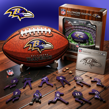 PREMIUM NFL X BR 3D Platinum Wooden Puzzle  Gift For Fan Limited Editions NDT VHM 030626