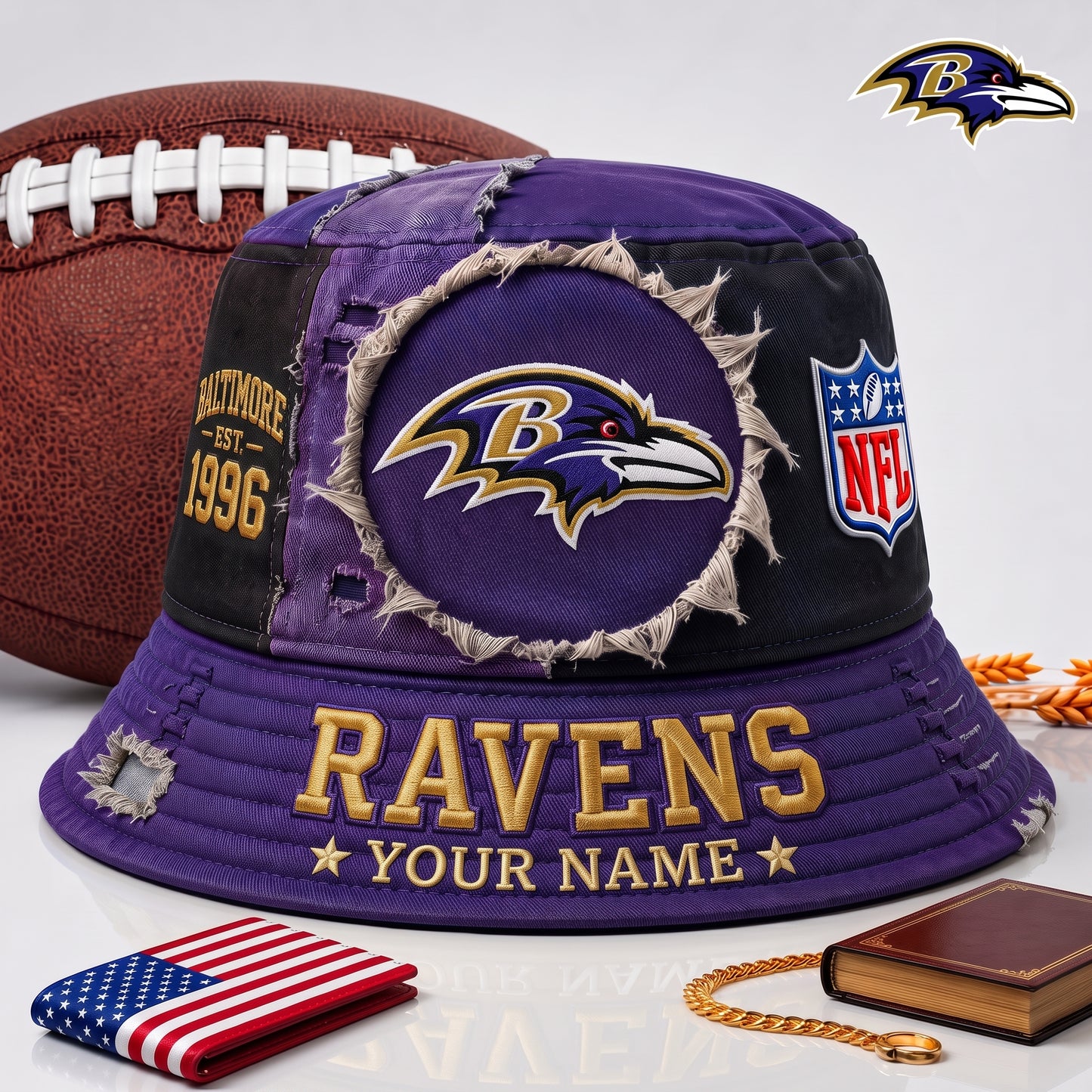 PREMIUM NFL  X BR EXCLUSIVE Torn Fabric Legacy Bucket Hat For New Season 290626.