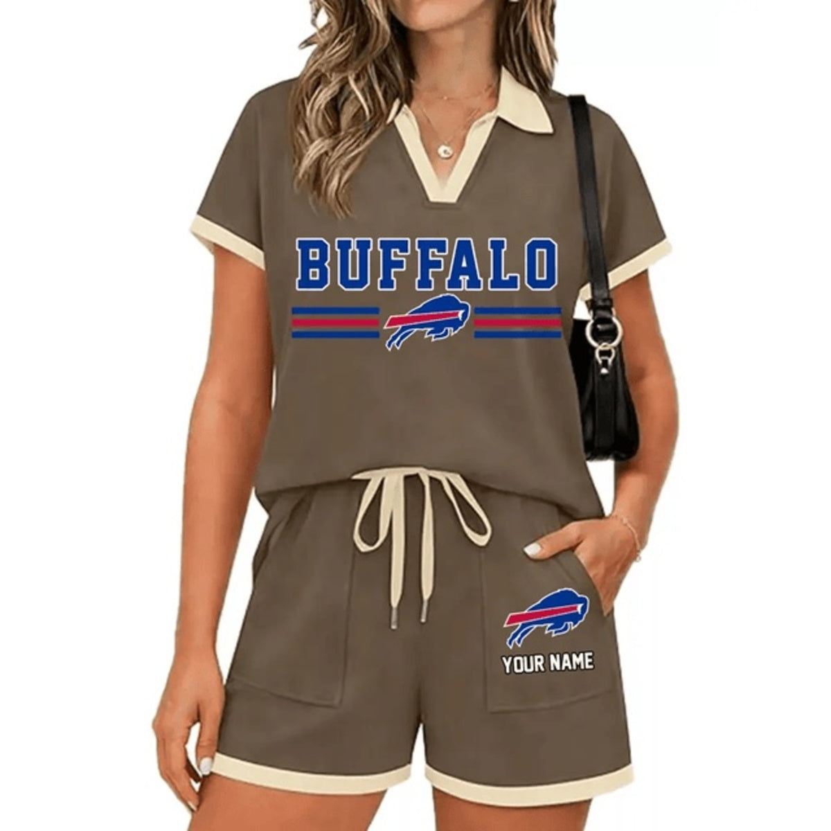 PREMIUM NFL X BUF Retro Athletic Contrast Polo Set FOR SUMMER HOLIDAY NDT NHM 100626
