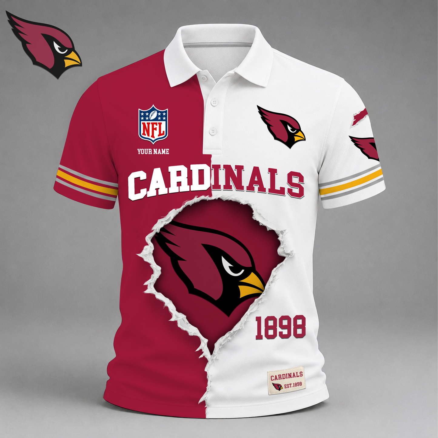 PREMIUM NFL X CA LUXURY V-Neck POLO SHIRT 150626