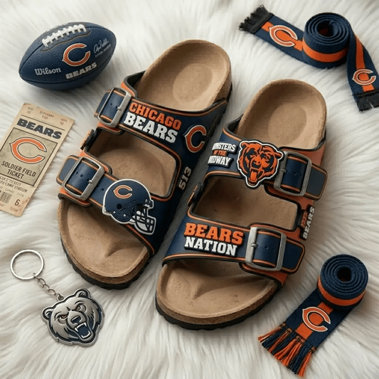 PREMIUM NFL X CHI Birken-Inspired Double-Strap Sandals For Summer Holiday NDT VHM 270426