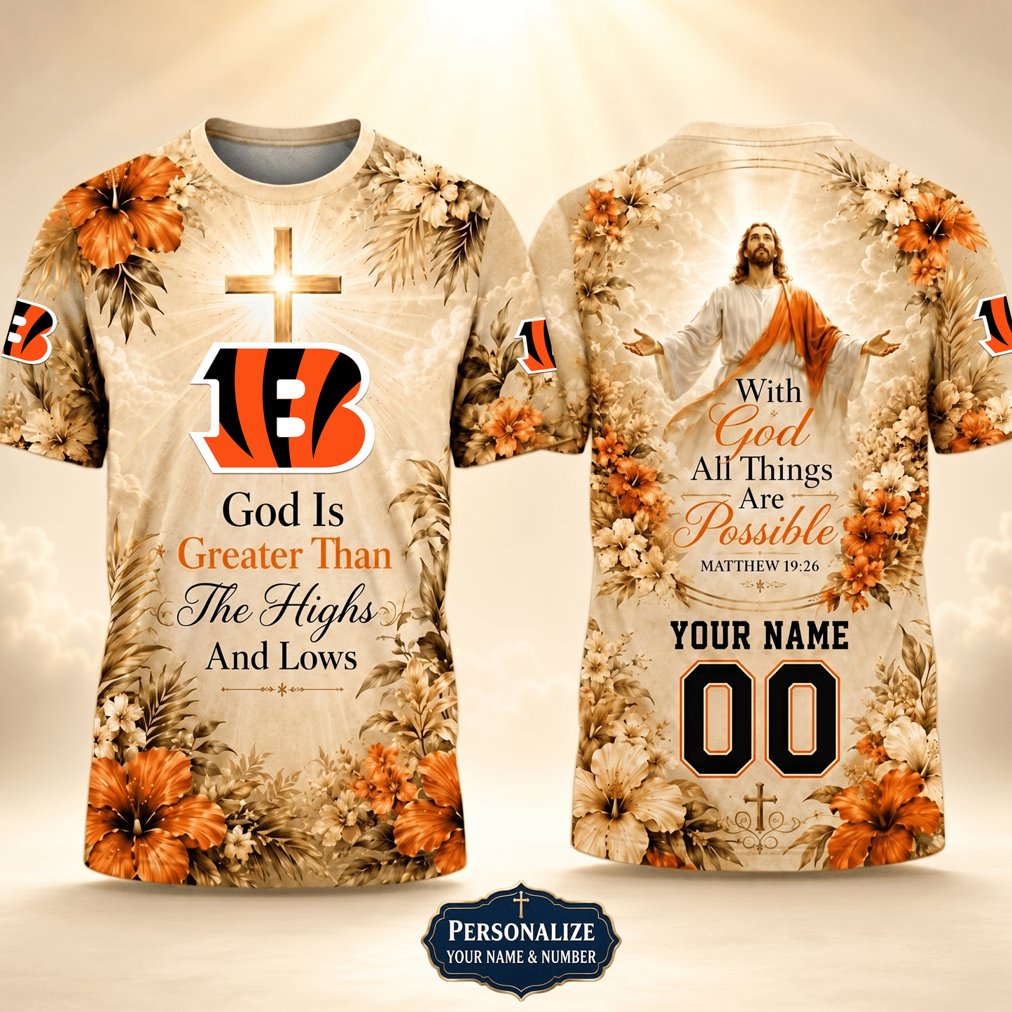 PREMIUM NFL X CIN GOD BLEES TO ME Personalized T-Shirt FOR SUMMER HOLIDAY 150626