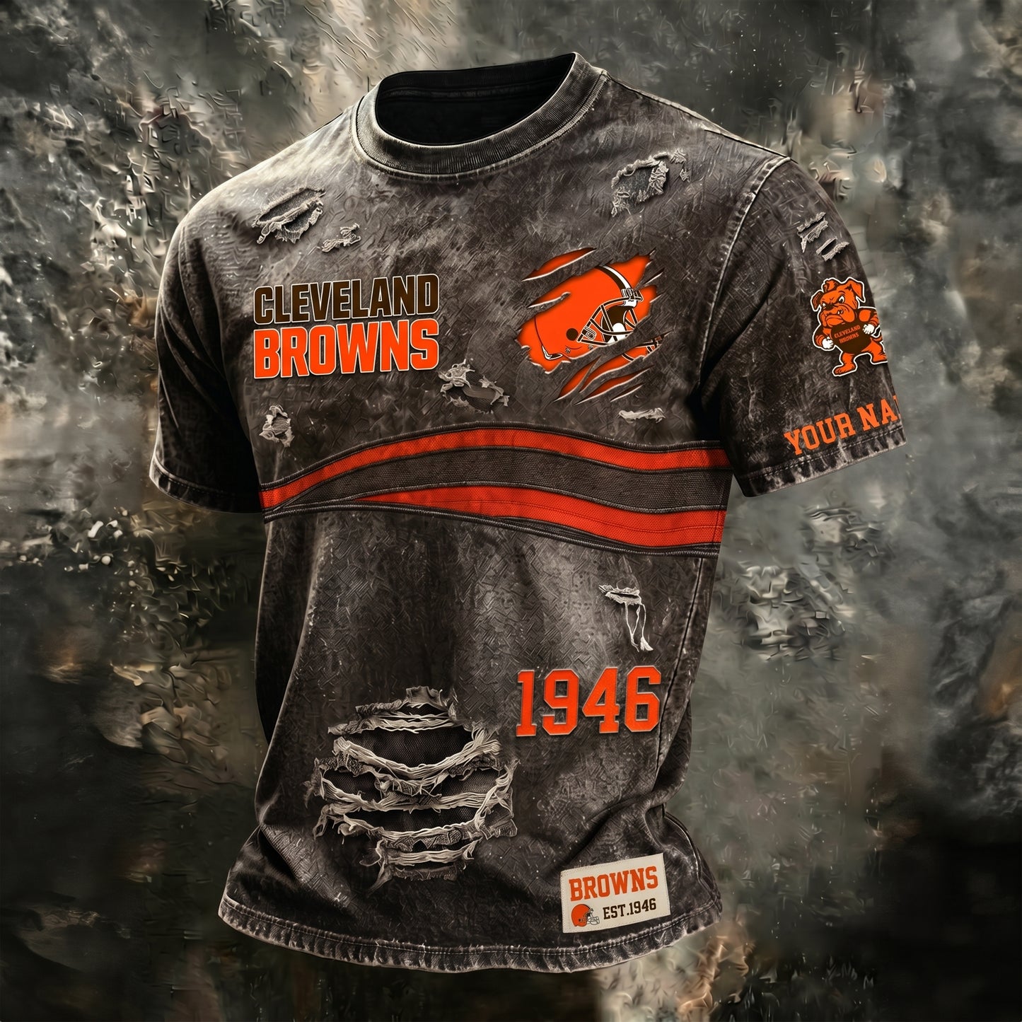 PREMIUM NFL X CLE Streetwear & Edgy CUSTOME NAME SHIRT 120626