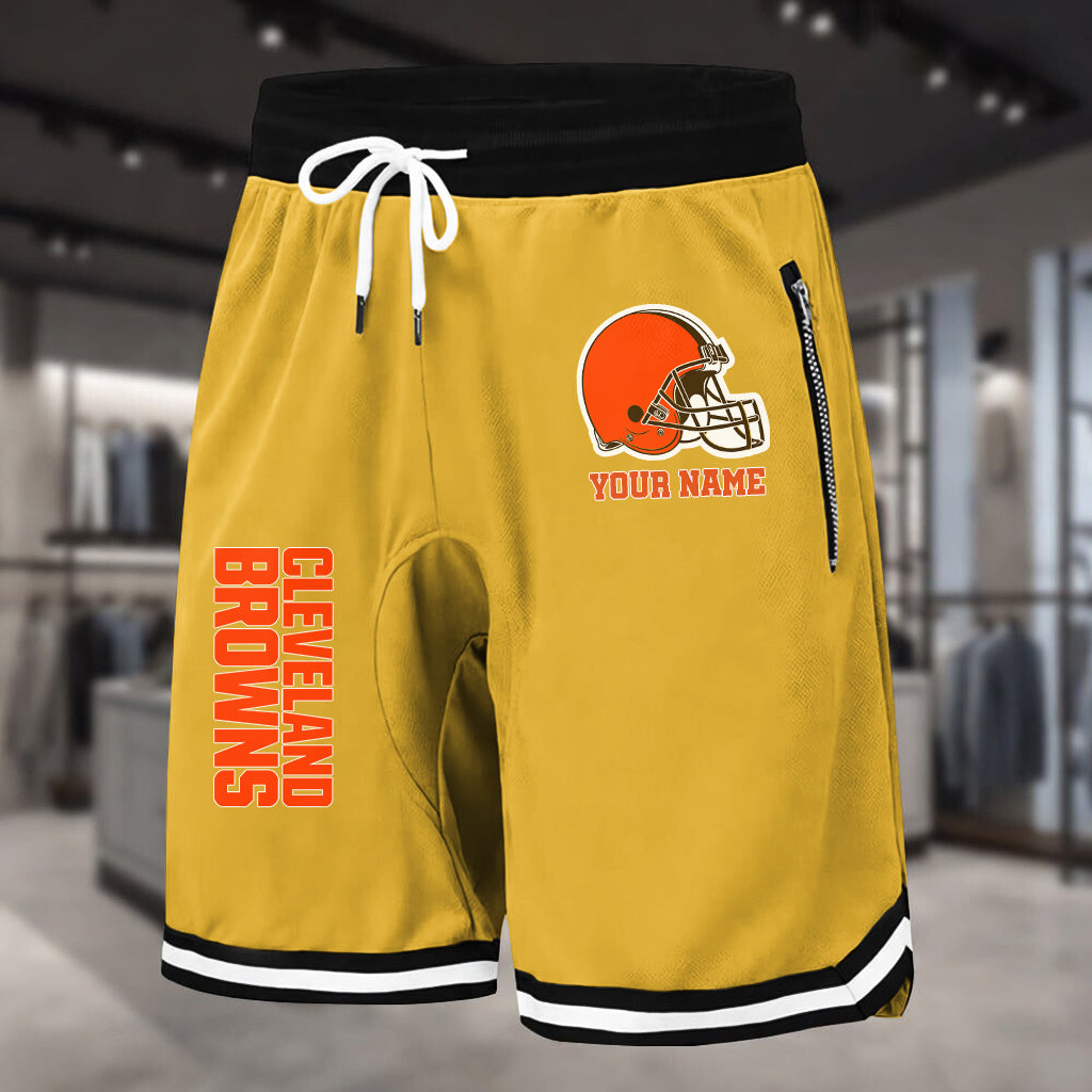 PREMIUM NFL X CLE Summer Fitness Breathable Basketball Shorts NDT LVH 230426