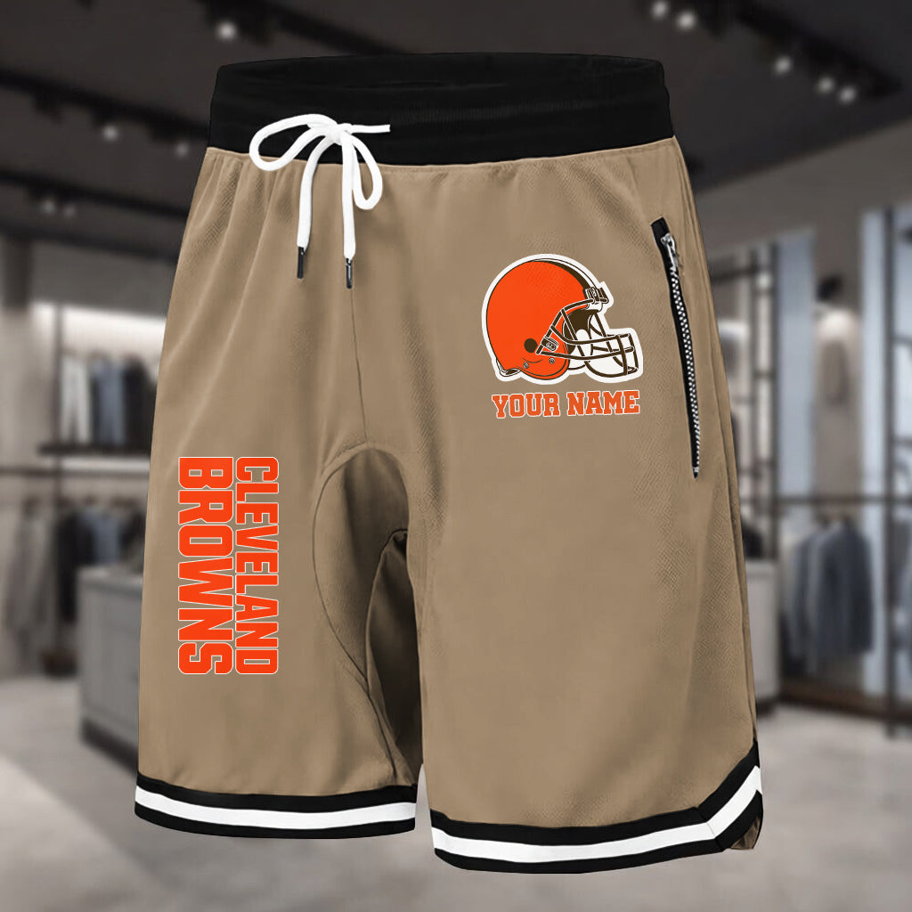 PREMIUM NFL X CLE Summer Fitness Breathable Basketball Shorts NDT LVH 230426