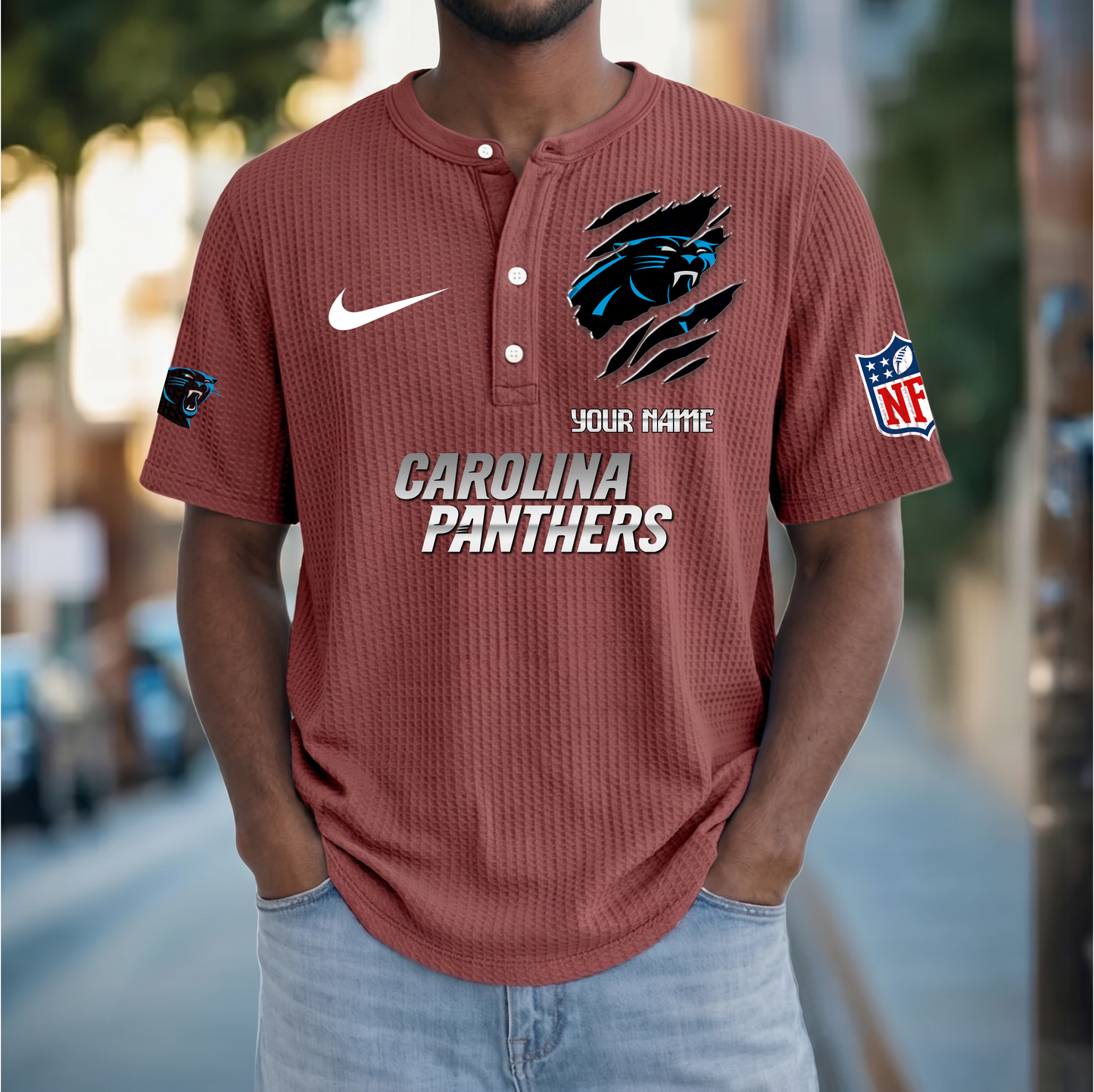 PREMIUM NFL  X  CP Crew neck button Henry Shirt Limited Editions NDT VHM 230426