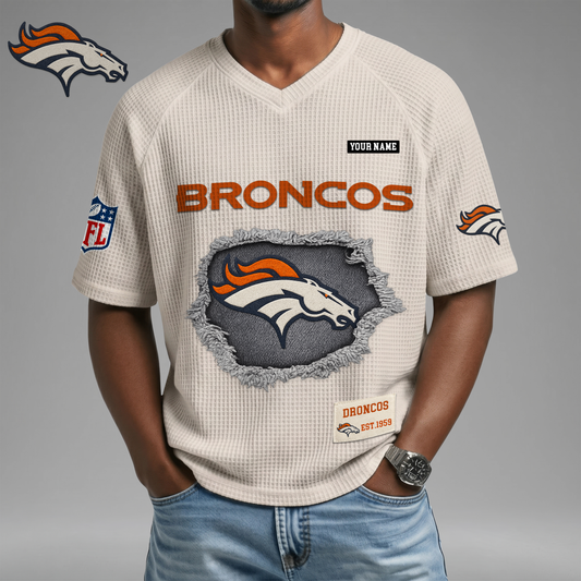 PREMIUM NFL X DB Game Day Waffle V-neck T-shirt 110626