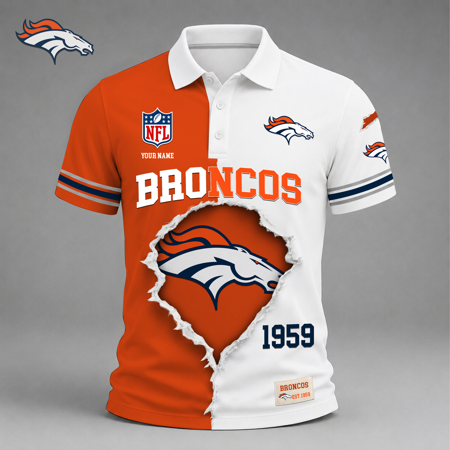 PREMIUM NFL X DB LUXURY V-Neck POLO SHIRT 150626