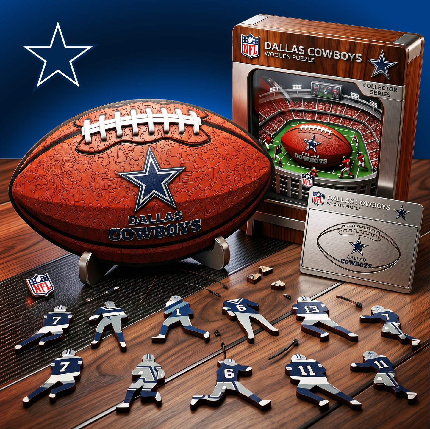PREMIUM NFL X DC 3D Platinum Wooden Puzzle  Gift For Fan Limited Editions NDT VHM 030626