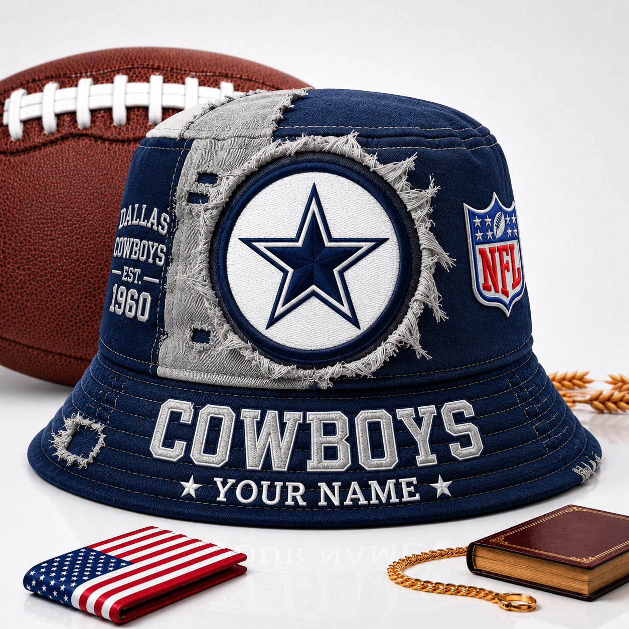PREMIUM NFL  X DC EXCLUSIVE Torn Fabric Legacy Bucket Hat For New Season 290626.