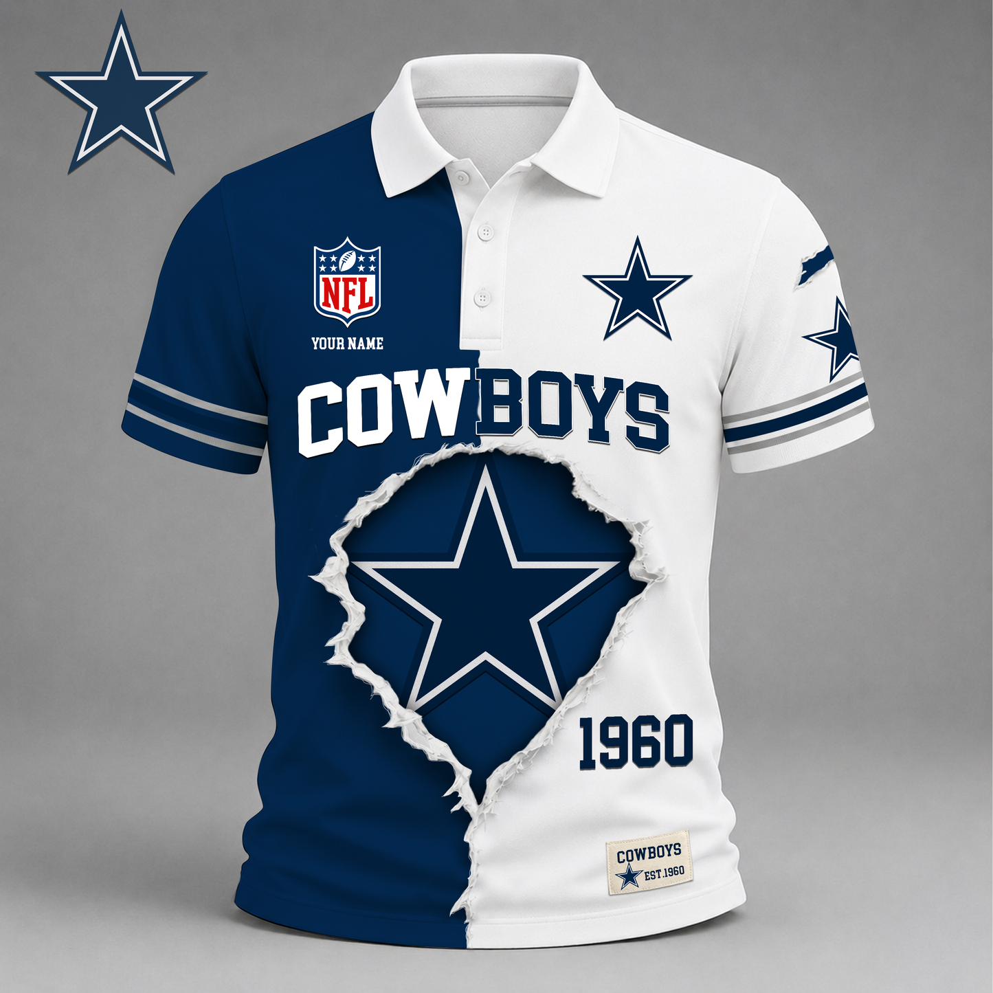 PREMIUM NFL X DC LUXURY V-Neck POLO SHIRT 150626