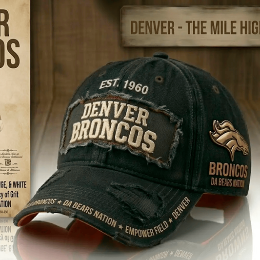 PREMIUM NFL X DEN Denim Washed Custom Name HAT NDT NHM 050526