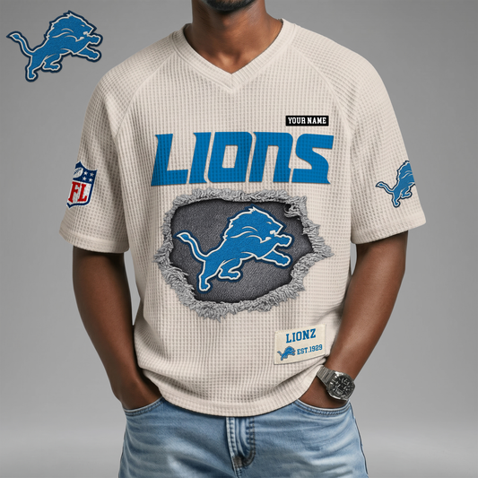 PREMIUM NFL X DL Game Day Waffle V-neck T-shirt 110626