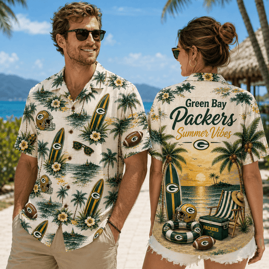PREMIUM NFL X GB Summer Vibes Premium Hawaiian Shirt Limited Edition NDT NHM 100626