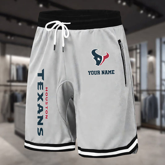 PREMIUM NFL X HOU Summer Fitness Breathable Basketball Shorts NDT LVH 60426