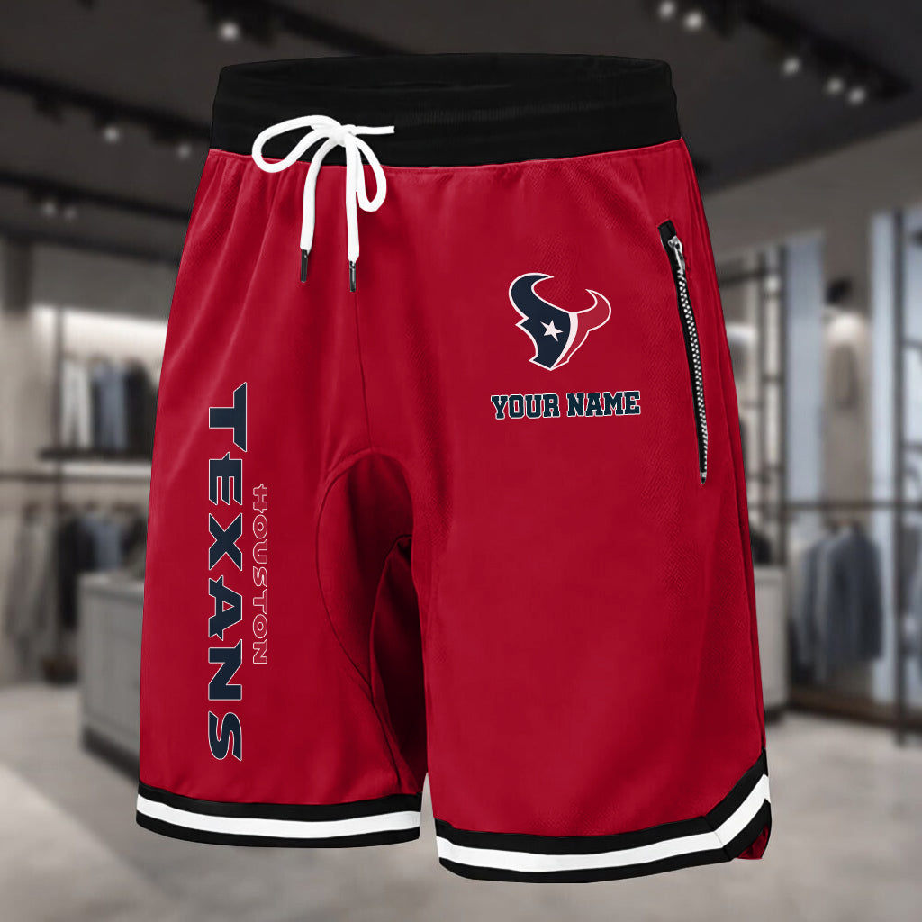 PREMIUM NFL X HOU Summer Fitness Breathable Basketball Shorts NDT LVH 60426