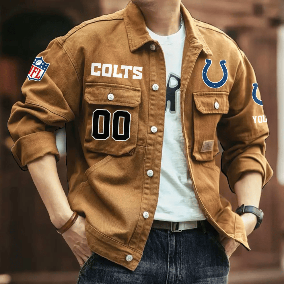 PREMIUM NFL X IC Men's Denim Autumn Jackets NDT VHM 090626