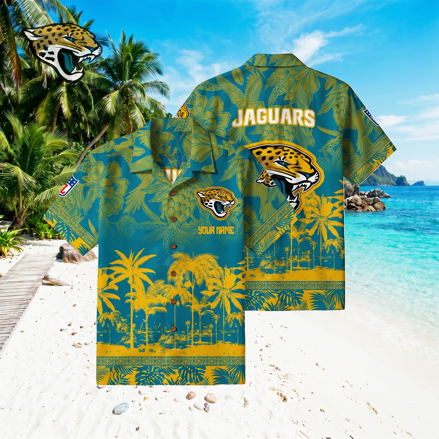 PREMIUM NFL X JJ Floral With Parrots Hawaiian Shirt NDT VHM 060526