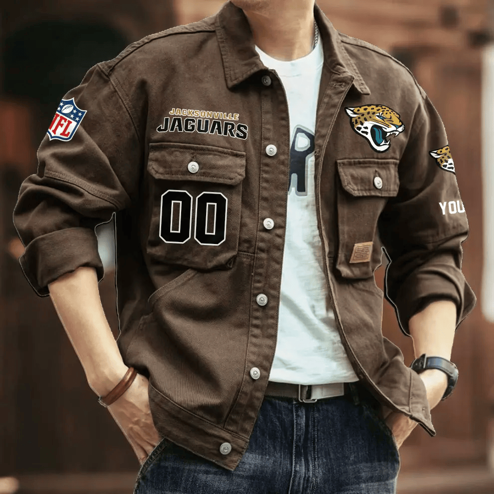 PREMIUM NFL X JJ Men's Denim Autumn Jackets NDT VHM 090626